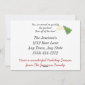 クリスマスに住所を変更した シーズンカード (裏面)