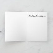 クリスマスに何が欲しいかをブラック・サンタに伝える シーズンカード (内部)