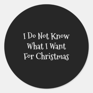 クリスマスに何が欲しいか、私はキリストを知らない ラウンドシール