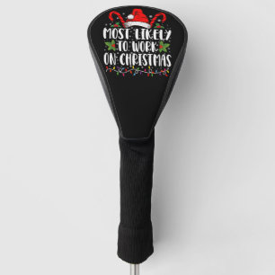 クリスマスに働く可能性が最も高い ファミリーマッチング ゴルフヘッドカバー