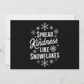 クリスマスに優しさを雪の結晶のように広げよう シーズンカード (正面)