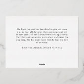 クリスマスに元気を出して 箔シーズンカード (裏面)