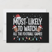 クリスマスに全てのサッカーの試合を見る可能性が最も高い シーズンカード (正面)