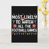 クリスマスに全てのサッカーの試合を観る可能性が最も高い カード (黄色い花)
