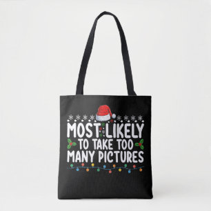 クリスマスに写真を撮りすぎるであろう人 トートバッグ