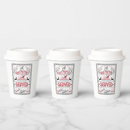 クリスマスに出されるホットココアパーティー 紙コップ