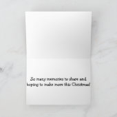 クリスマスに友人最高ののクリスマススター シーズンカード (内部)