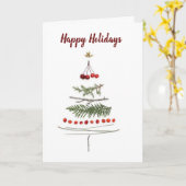 クリスマスに友達が再接続する時間 カード (黄色い花)