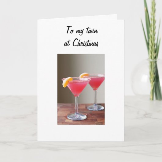 クリスマスに双子の応援 シーズンカード (正面)