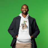 クリスマスに可愛いキウイの小妖精や小人帽子カスタム、 パーカ