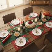 クリスマスに可愛いキウイの小妖精や小人帽子カスタム、 ペーパープレート