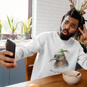 クリスマスに可愛いキウイの小妖精や小人帽子カスタム、 Tシャツ