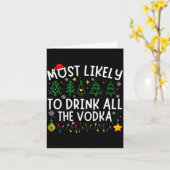クリスマスに合うすべてのウォッカを飲む可能性が最も高い カード (黄色い花)