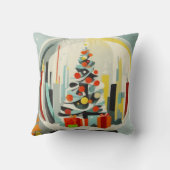 クリスマスに合わせてスノーグローブデザイナー枕 クッション (裏面)