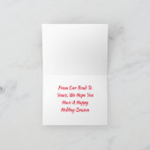 クリスマスに向かう途中で カード (内部)