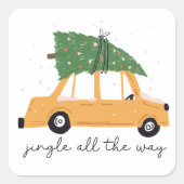 クリスマスに向かってジングル スクエアシール (正面)