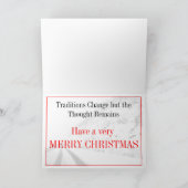 クリスマスに向けてダッシング シーズンカード (内部)