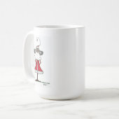 クリスマスに向けて彼の中で素晴らし非常にプリントなサンタ。 コーヒーマグカップ (正面左)