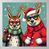 クリスマスに変装したホリデークリーチャー ポスター (正面)