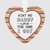 クリスマスに好きなパパはいな得い オーナメント (裏面)