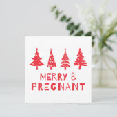 クリスマスに妊娠中 シーズンカード (スタンド正面)