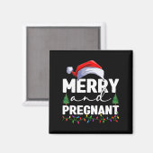 クリスマスに妊娠発表 メリーアンドプレグナント マグネット (正面/裏面)
