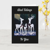 クリスマスに嬉しい知らせ カード (黄色い花)