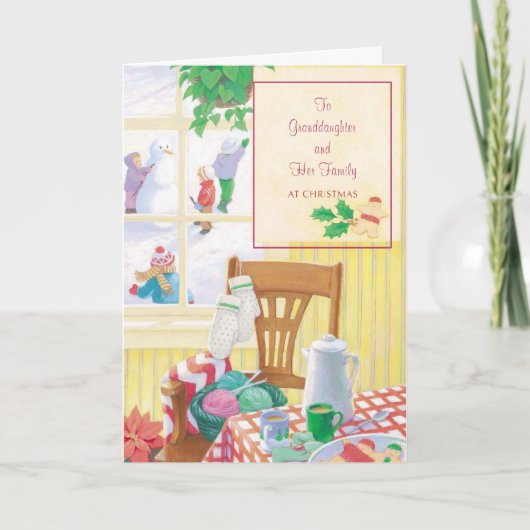クリスマスに孫と家族へ シーズンカード (正面)