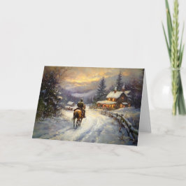 クリスマスに家に帰りたいと思う カード