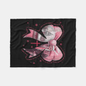 クリスマスに家に帰る フリースブランケット (正面(横))