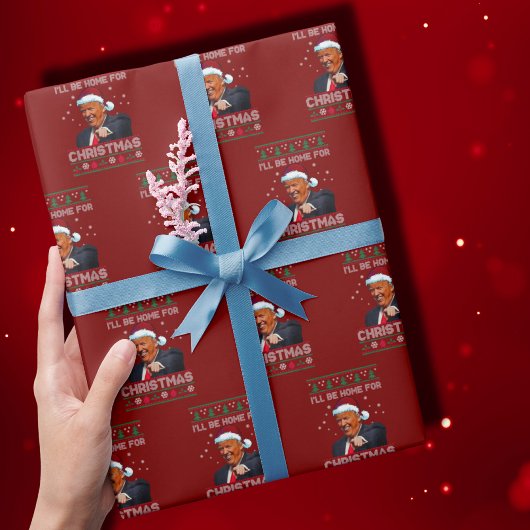 クリスマスに家に帰る ラッピングペーパー