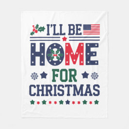 クリスマスに家に帰る | 居心地の良いクリスマススロー フリースブランケット