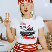 クリスマスに家に帰る Tシャツ