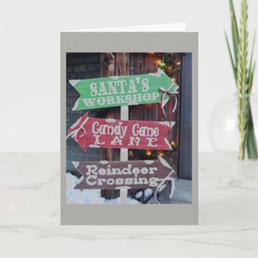 クリスマスに家族から家族まで シーズンカード (正面)