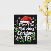 クリスマスに家族でお揃いの服は着ないよ Tシャツ 家族 カード (黄色い花)