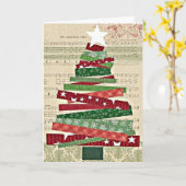 クリスマスに家族と友人が「そう親愛して開かれる」 カード (黄色い花)