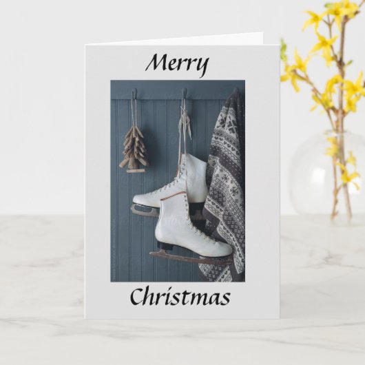 クリスマスに家族と友人親愛がそう開かれる カード (黄色い花)