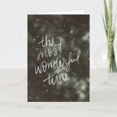 クリスマスに家族と友人親愛がそう開かれる カード (正面)