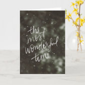 クリスマスに家族と友人親愛がそう開かれる カード (黄色い花)