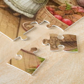 クリスマスに家族の口 ジグソーパズル (側面)