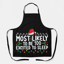 クリスマスに寝るのも忘れてはしゃぎすぎるタイプ エプロン