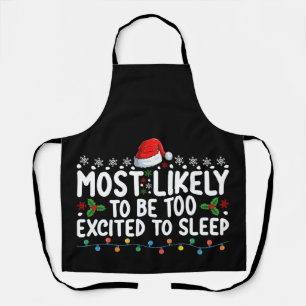 クリスマスに寝るのも忘れてはしゃぎすぎるタイプ エプロン