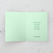 クリスマスに小さなキャンパー カード (内部)