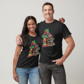 クリスマスに小さなジャングルを入おもしろいれる Tシャツ (ユニセックス)