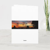 クリスマスに小妖精や小人メリーを持って カード (裏面)