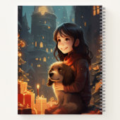 クリスマスに少女と犬 ノートブック (裏面)