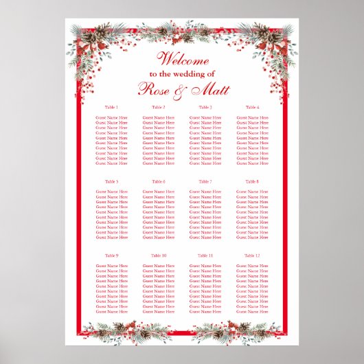 クリスマスに席を探す ポスター (正面)