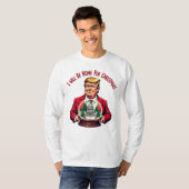 「クリスマスに帰ります」長袖シャツ Tシャツ (正面フル)