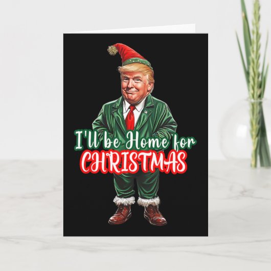 クリスマスに帰宅するよ サンタエルフトランプ カード (正面)
