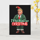 クリスマスに帰宅するよ サンタエルフトランプ カード (黄色い花)